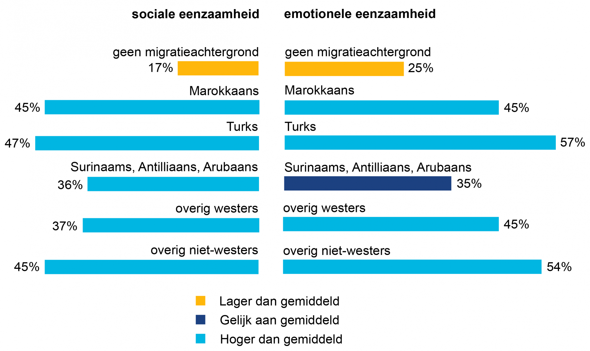 33% van de Utrechters is emotioneel eenzaam, 26% is sociaal eenzaam. Utrechtse volwassenen met een migratieachtergrond zijn vaker emotioneel of sociaal eenzaam.